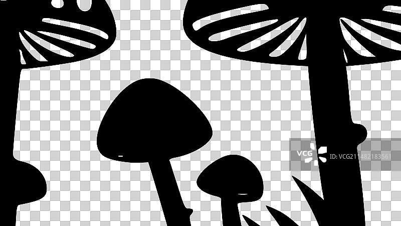 高品质蘑菇T恤logo图片素材