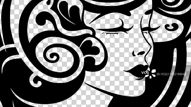 新艺术运动风极简剪影图片素材