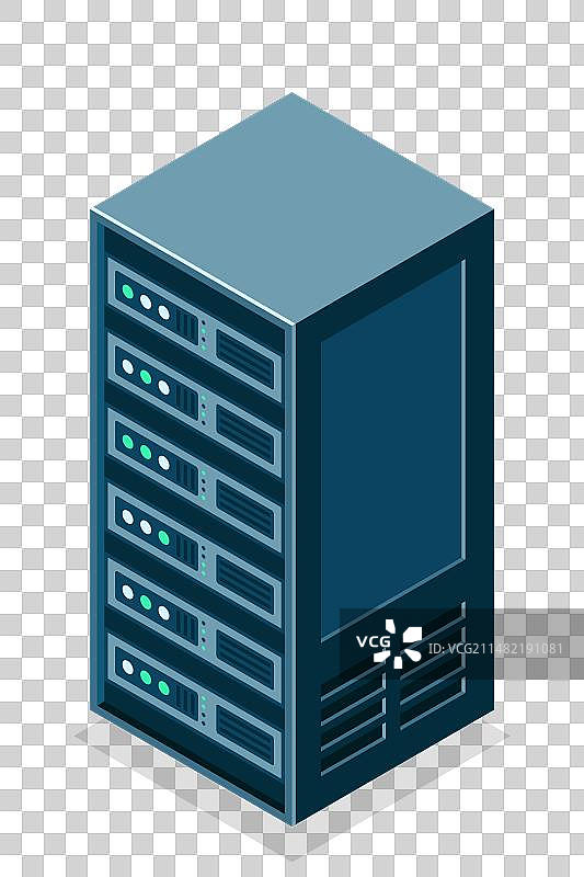 2.5D 服务器设备独立背景图片素材