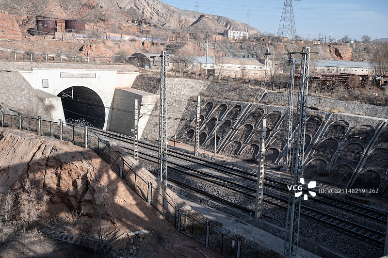 火车铁路隧道图片素材