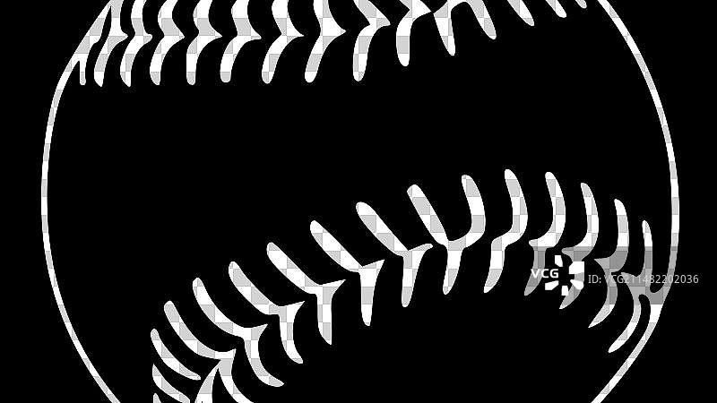 黑白棒球图标图片素材