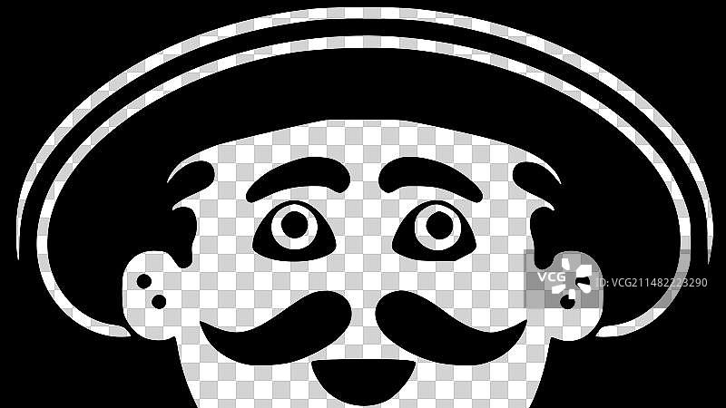 墨西哥风极简扁平LOGO图片素材