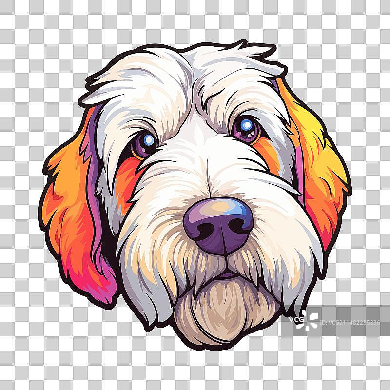 多彩西里汉梗犬卡通图片素材