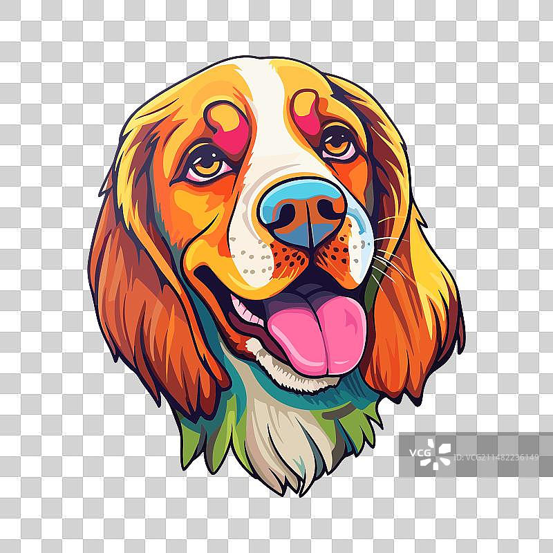 威尔士激飞猎犬卡通图片素材