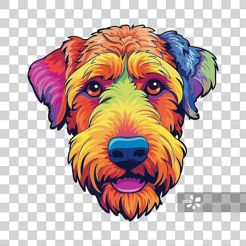 卡通风格的威尔士梗犬图片素材