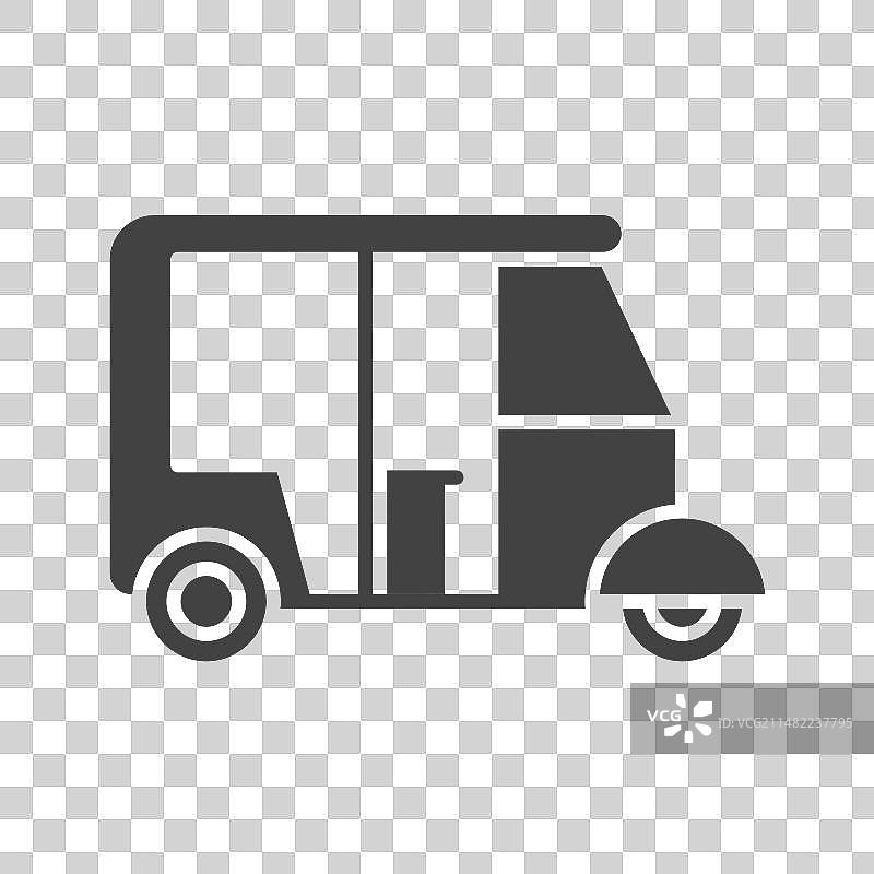 自动人力车图标图片素材