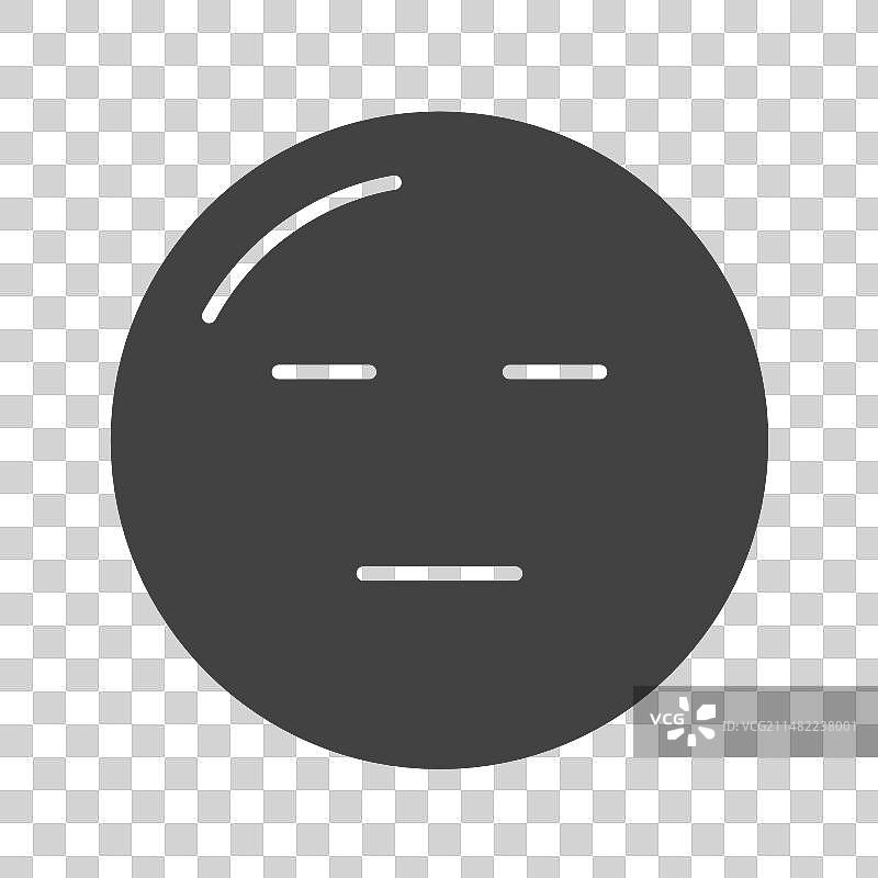 面无表情的脸部图标图片素材