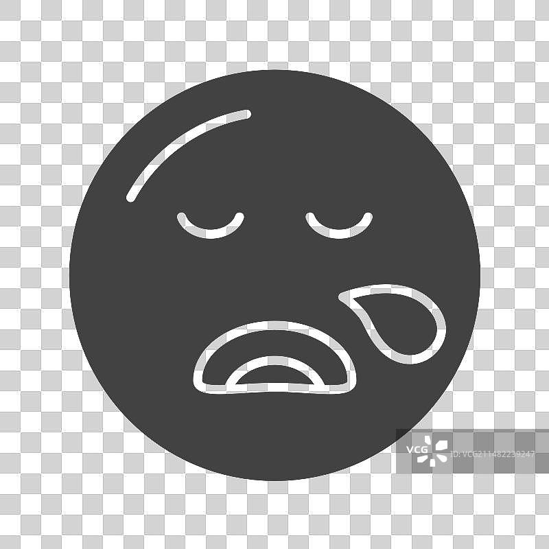 困倦的脸图标图像图片素材