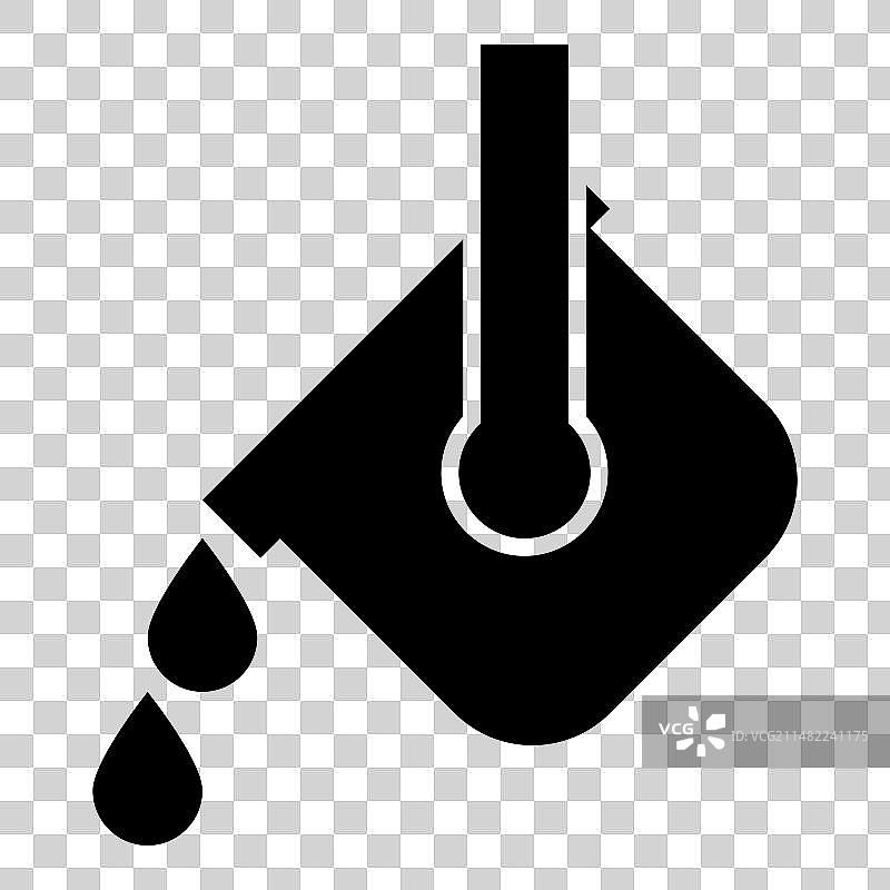 坩埚中倾泻而出的熔融金属图片素材