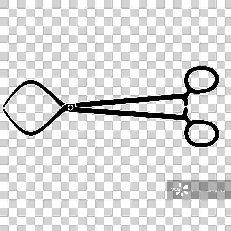 手术器械医用夹剪刀图标图片素材