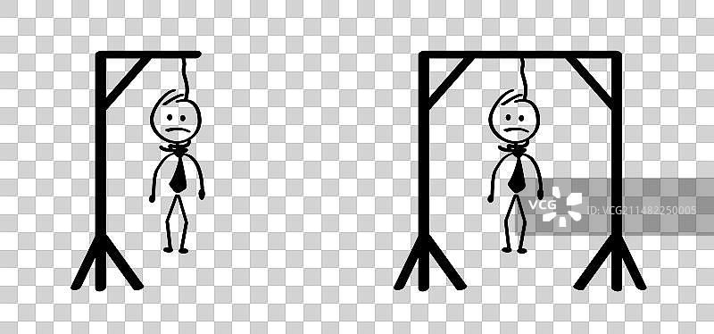 绞刑架符号图片素材