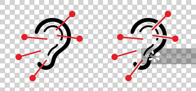 耳部针灸图片素材