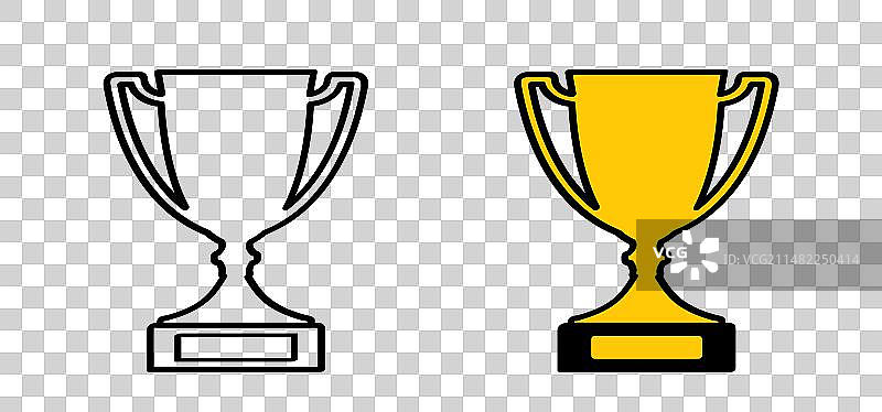 一等奖奖杯图标图片素材