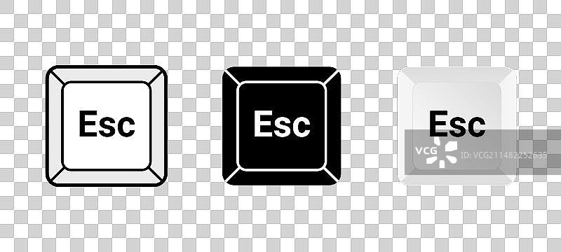 ESC按键图标，键盘Logo图片素材