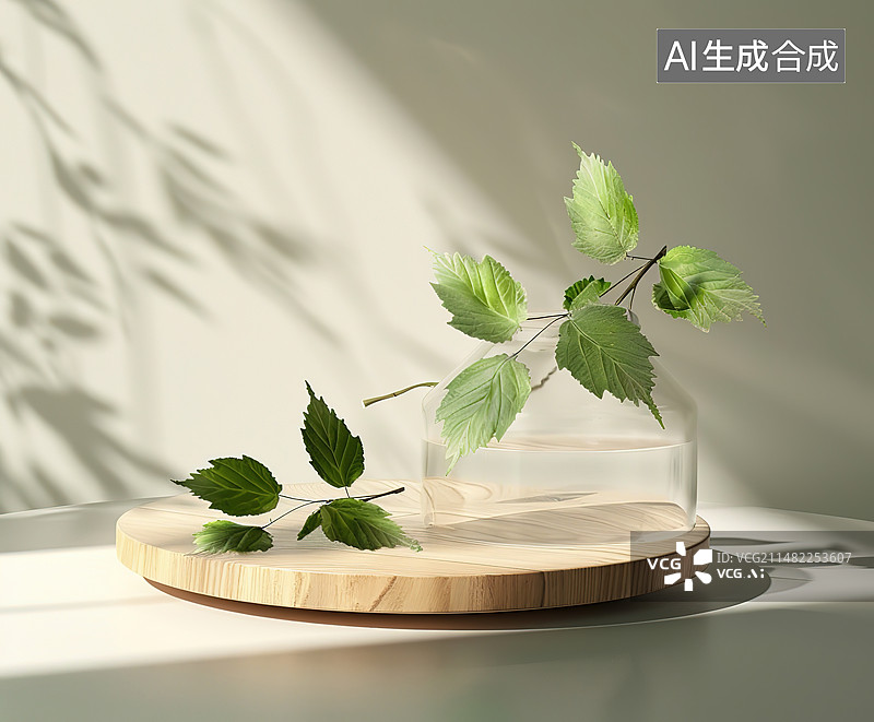 【AI数字艺术】桌子上的草药和饮料特写镜头图片素材