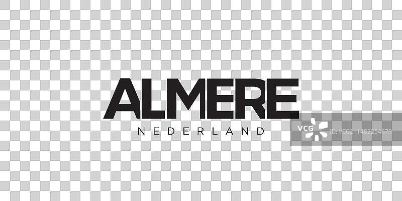 荷兰阿尔梅勒标志设计图片素材