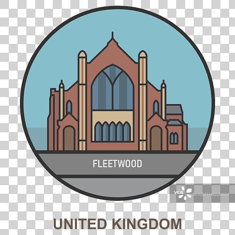 英国城市弗利特伍德图片素材