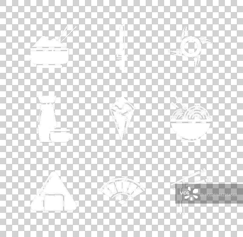 碗里的米饭、筷子和日本武士刀图片素材