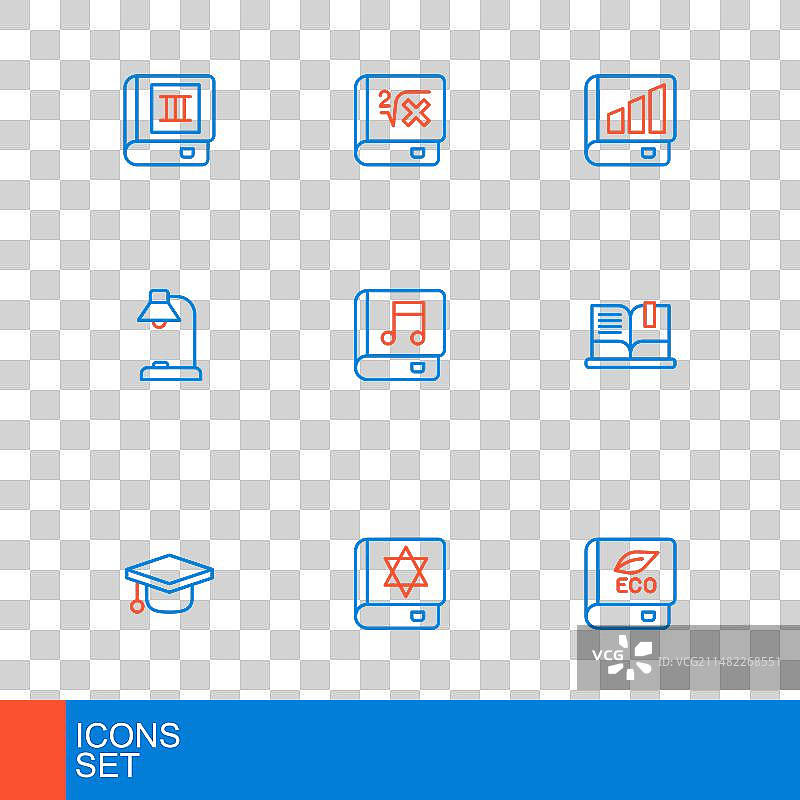 线条生态学书籍犹太教妥拉经图片素材