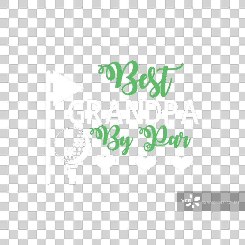 高尔夫爱好者父亲节最佳爷爷图片素材