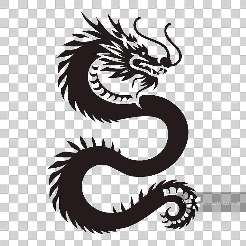 火龙果全身侧视图黑色轮廓图片素材