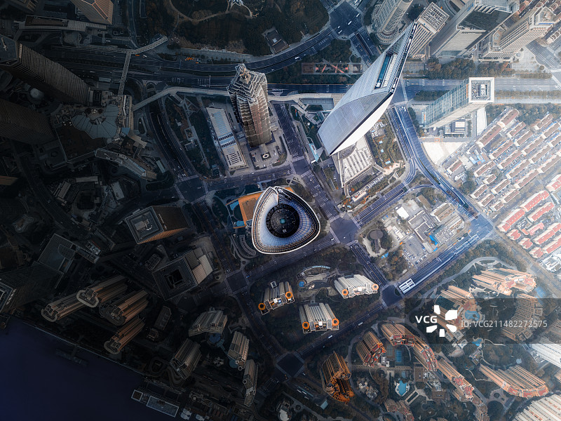 俯瞰魔都图片素材