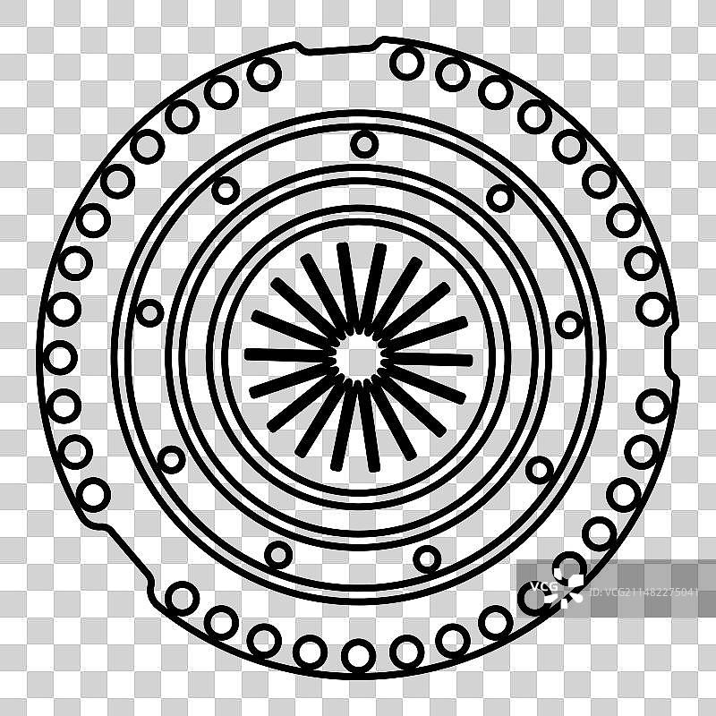 汽车离合器篮盖内聚力传输图片素材