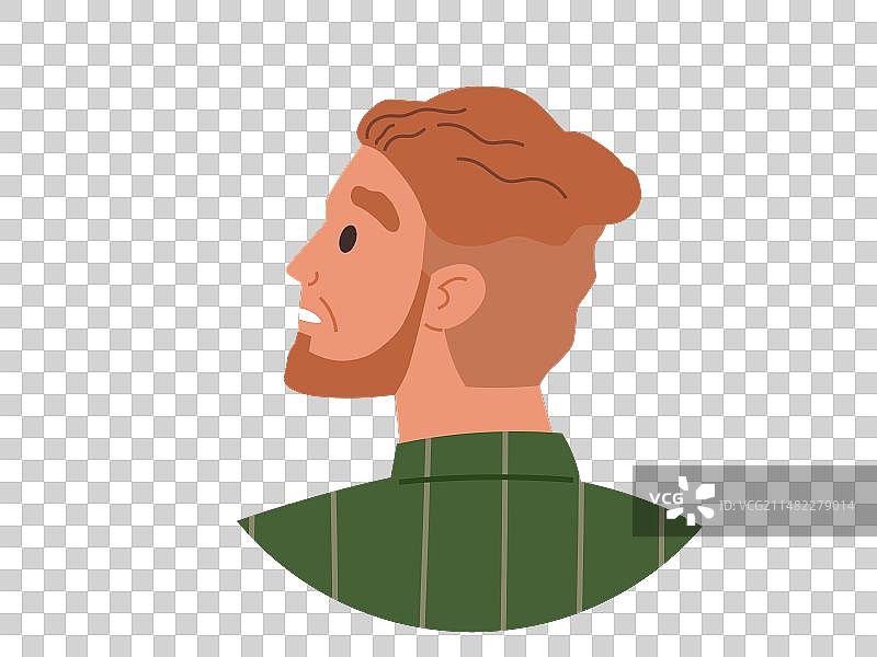 人物面部轮廓图片素材