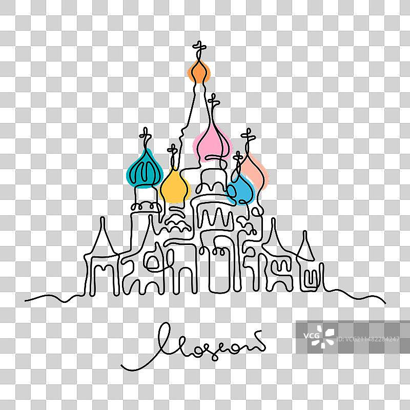 莫斯科圣瓦西里大教堂图片素材