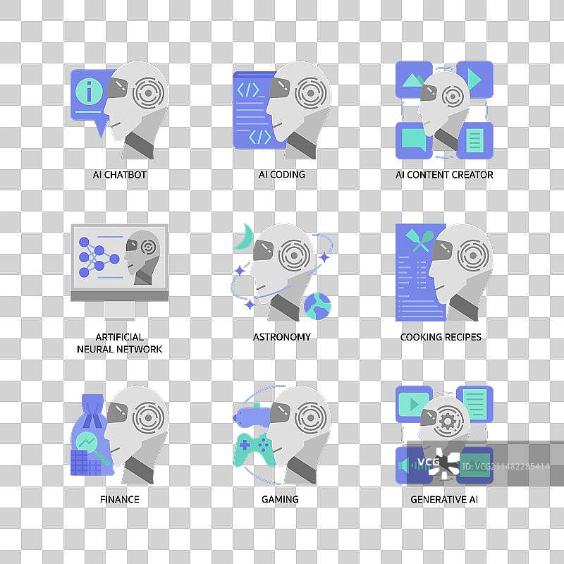 AI生成图标集图片素材