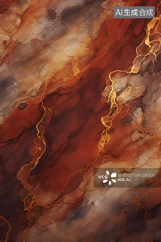 【AI数字艺术】现代轻奢青铜色大理石金箔玄关装饰画图片素材