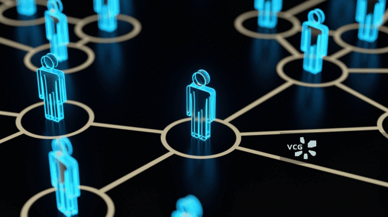 人物模型和关系网络图片素材