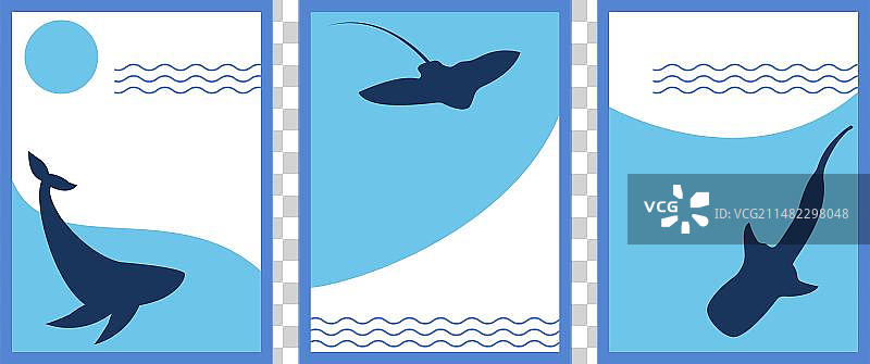 世界海洋日海报合集图片素材
