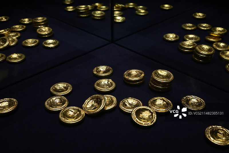 金饼文物展览图片素材