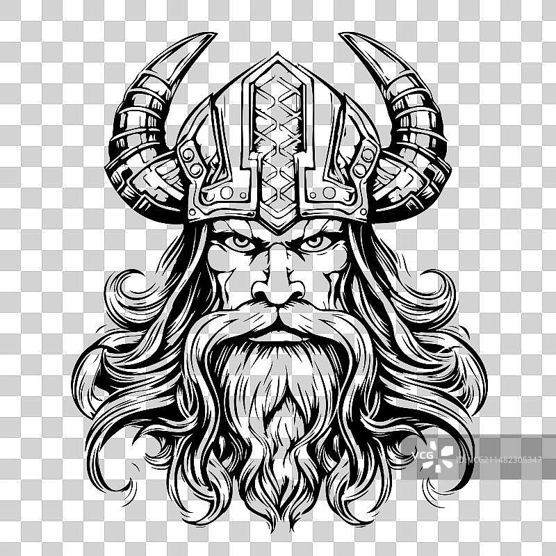 维京勇士头像图片素材