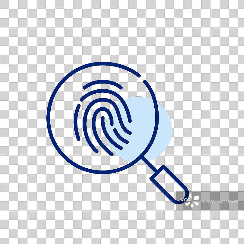 指纹分析刑事调查图片素材