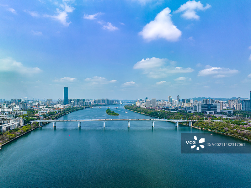 广西柳州市柳江两岸城市景色图片素材