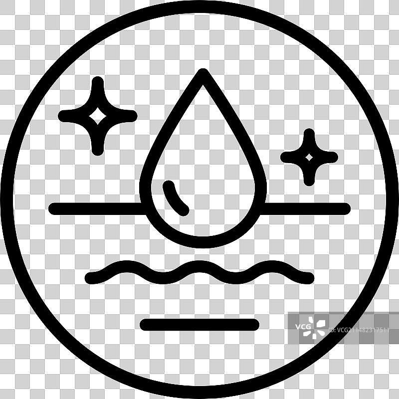 湿度线性图标图片素材