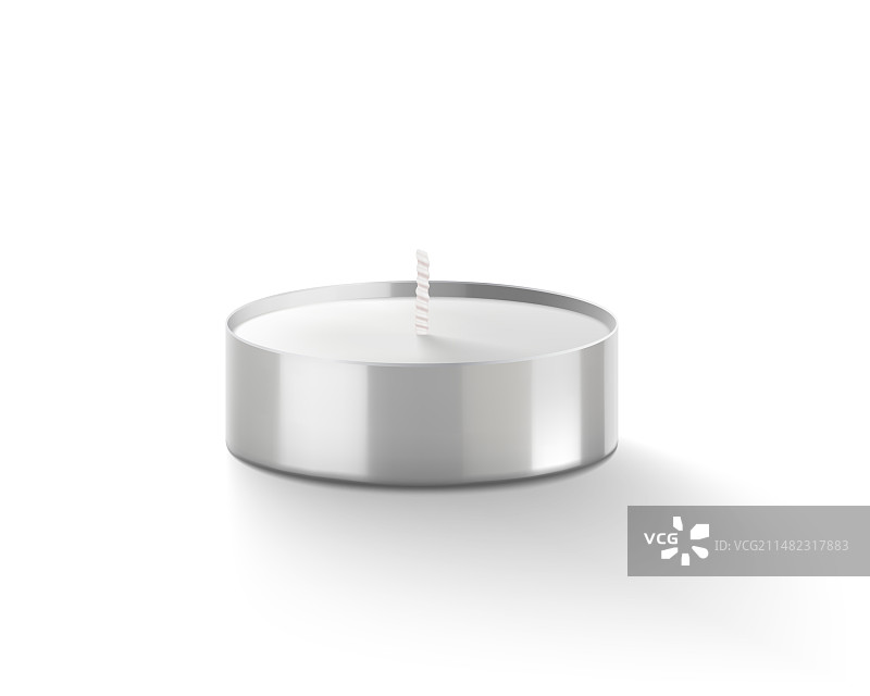 茶蜡烛小烛台图片素材