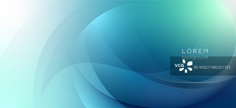 优雅的水蓝色抽象构图图片素材