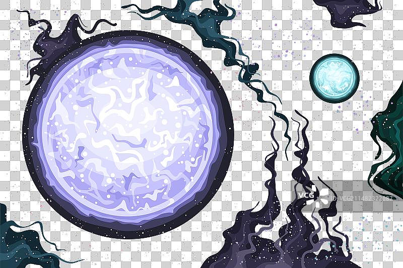 奇幻太空图表图片素材