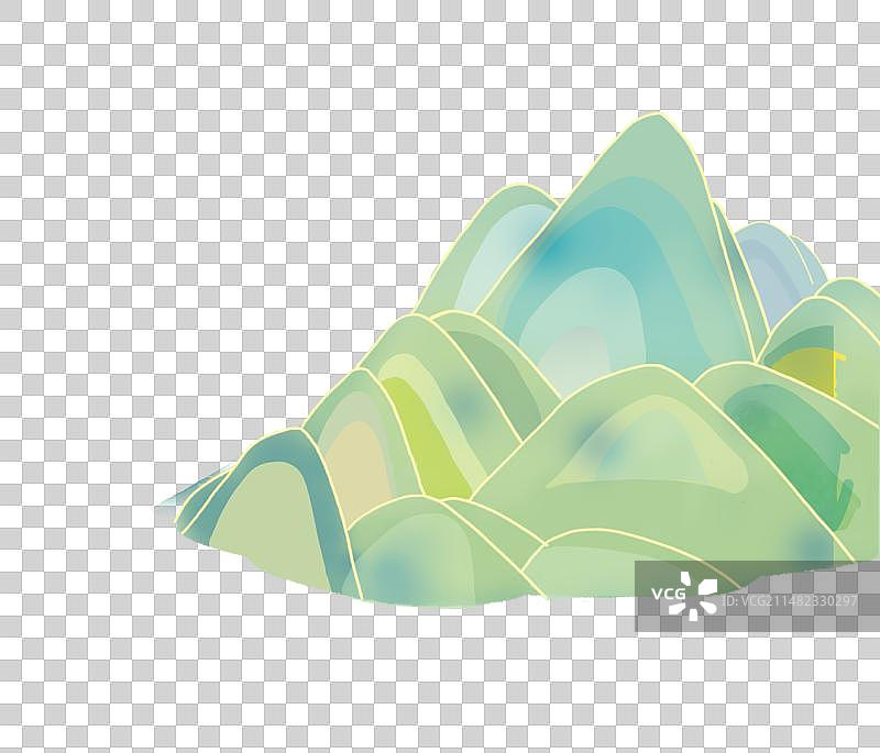 山系若干条山岭和山谷组成的山体秦岭巫山大兴安岭天山世界山脉插画图片素材