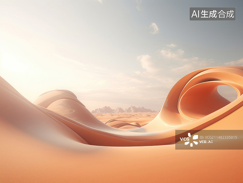 【AI数字艺术】抽象概念未来科幻场景图片素材