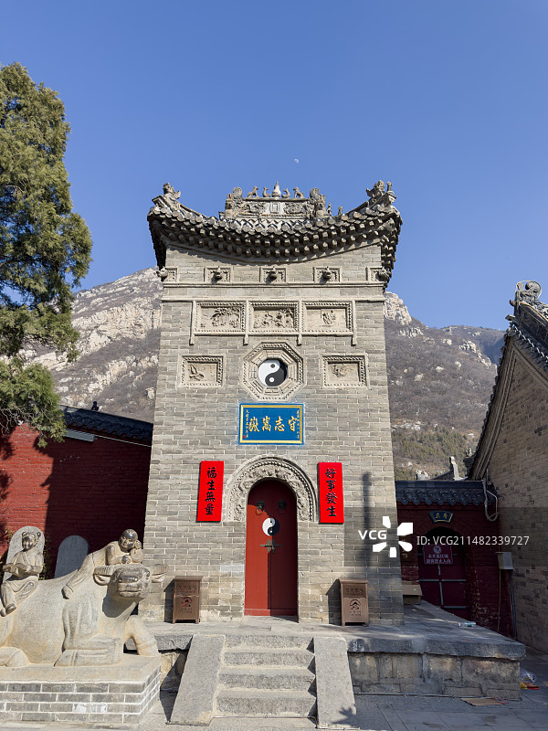 中国河南登封中岳嵩山少室山嵩阳书院图片素材
