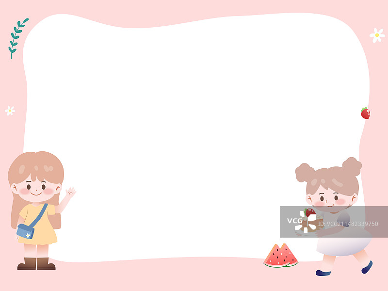 矢量插画儿童背景卡图片素材