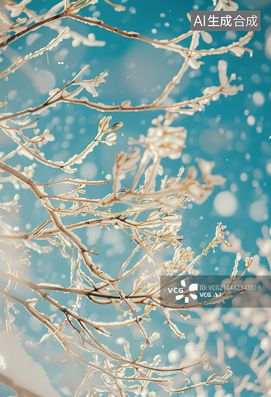 【AI数字艺术】有花植物仰天俯视图片素材