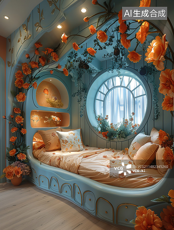 【AI数字艺术】豪华酒店室内空间图片素材