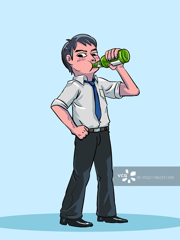 男人喝酒图片素材