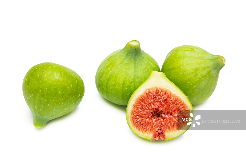 无花果 青皮无花果 映日果 树地瓜 文仙果 鲜果 新鲜无花果 绿皮无花果图片素材