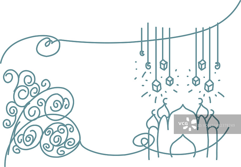 手工线条艺术主题背景图片素材